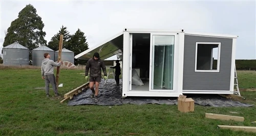 Expandable Container House Client Project Installed in TX, USA