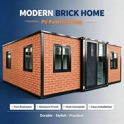 30ft PU Insulated Wall Panels For Prefabricated Modular Houses